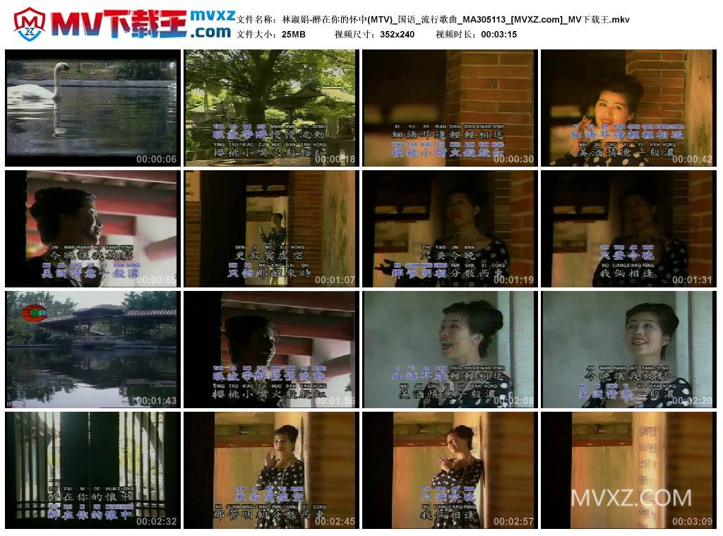 林淑娟-醉在你的怀中(MTV)_国语_流行歌曲_MA305113